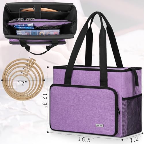 GMAK Embroidery Storage Bag, Embroidery Project Storage Carrying Tote Bag