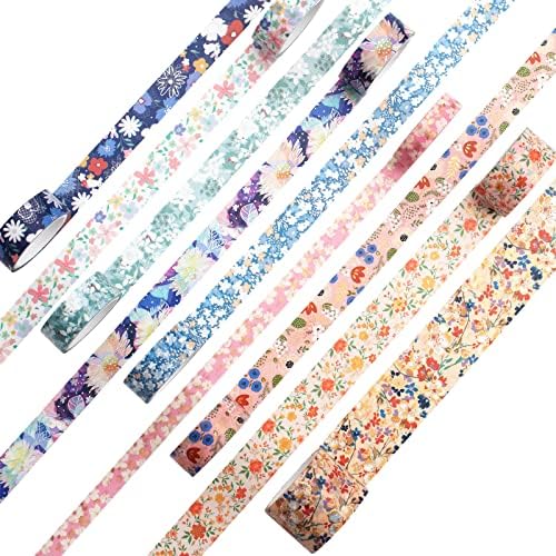 YUBBAEX Mystic Gold Washi Tape Set Wide Silver Foil Masking Tape Decorative for Arts, DIY Crafts, Journal Supplies, Planners, Scrapbook, Card/Gift Wrapping (Beauty of Nature)