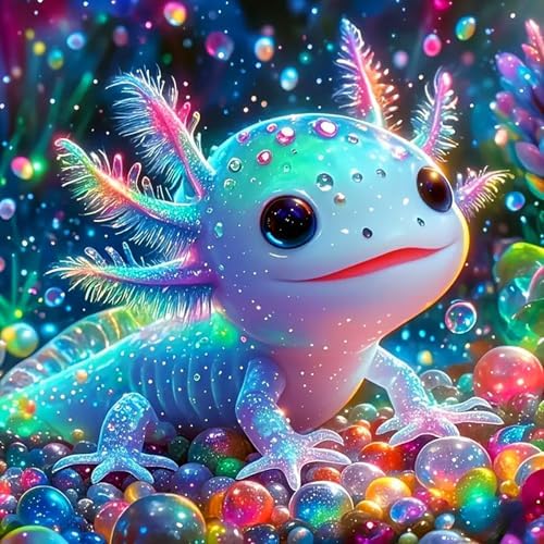 Axquilon Axolotl Diamond Art Kits for Adults 14x14 Inch