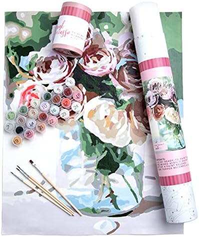 Pink Picasso Paint by Number Kit, for Adults & Teens,16x20, Mail Me Roses