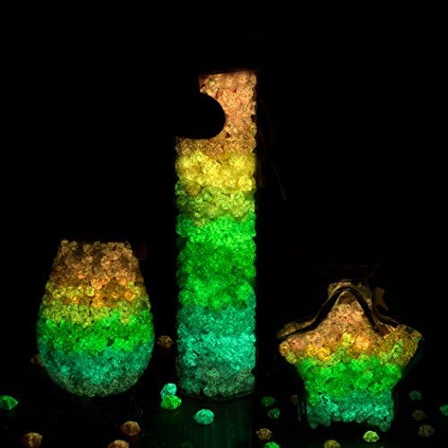 Yeooyoor Origami Stars Papers Package DIY Paper, 600 Sheets - 20 Colors (Glows in the Dark)