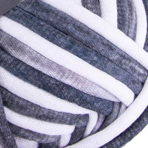 YarnArt Cord Rainbow Yarn - Cotton Polyester Crocheting and Knitting Yarn - Home Decoration Yarn for Baskets, Doormats, Rugs, Supla, Cushions, Blankets, Bags,Super Bulky #6, (1 Skein) (910)