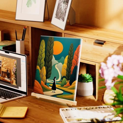 SmartEZ Framed Paint by Numbers Kit for Adults, Landscape Paint by Number