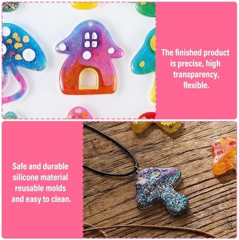 3PCS Mushroom Resin Earring Molds