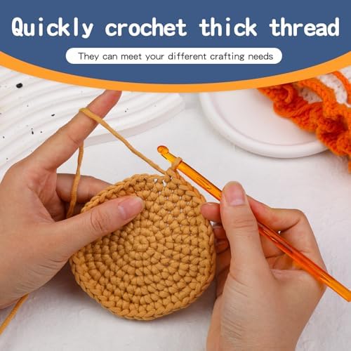 QMNNMA 6 mm Crochet Hook, Ergonomic Crochet Hooks, Crochet Needles