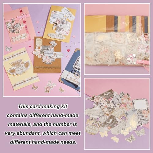 AHANDMAKER DIY Envelope & Card Making Kits for Adults, Handmade Greeting Card Sets Make Your Own Card Crafts for Teacher Appreciation Festival Mother's Day Christmas Birthday Classroom Exchange Gift