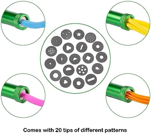 Stainless Steel Clay Extruder Sugar Paste Extruder Cake Fondant Decorating Tool Set Ceramics & Pottery Clay Extruders Mixers & Presses (Green)