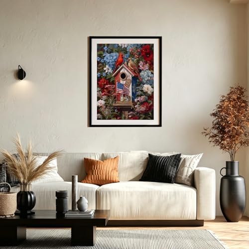 XTCIXAL Diamond Art Kits for Adults, Cardinal Diamond Painting, 12x16 Inch