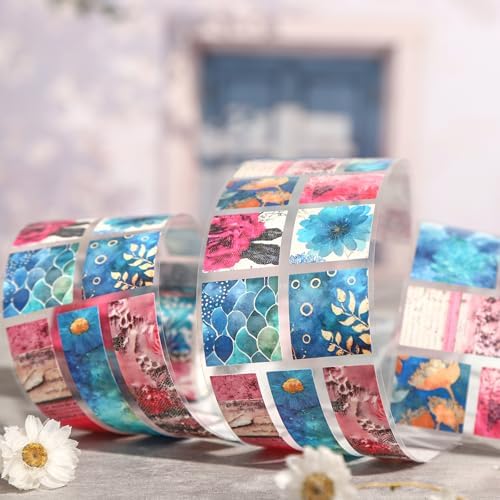 PET Washi Tape Stickers for Journaling Supplies, Srapbook Stickers for DIY