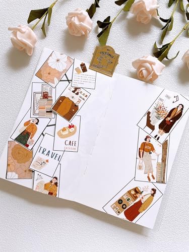 WT Pre-Cut Planner's Day 2 Washi Tape, Single Roll, Original Designs, Decorative Masking Tape for Journals, Planners, Scrapbooking, DIY Paper Projects