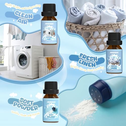 ARVIDSSON Clean Essential Oils Set, Fresh Home Set for Diffuser, Dryer Ball