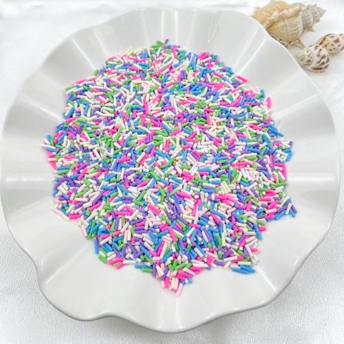 150g Fake Sprinkles Resin Sprinkles Clay Sprinkles Fake Candy Sprinkles Polymer Sprinkles Polymer Clay Slices for Resin Nail Slime Scrapbook DIY Art Crafts Making(249-mixed Color 1)