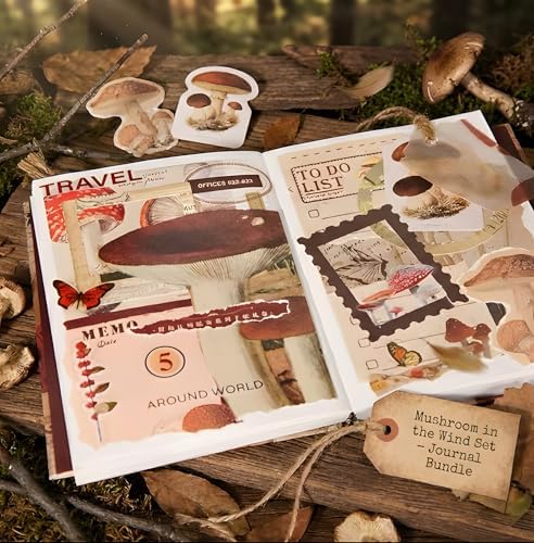Scrapbook Kit, 350+ PCS Scrapbooking Supplies Set with Vintage Scrapbook Paper, Scrapbook Stickers, Ephemera, Vintage Decorations, Complete Junk Journal and DIY Memory Book Kit