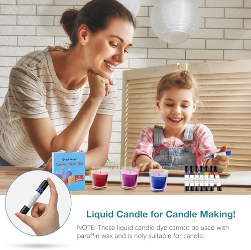 YRYM HT Candle Dye, 7 Colors Liquid Oil-Based Dye for Candle Wax