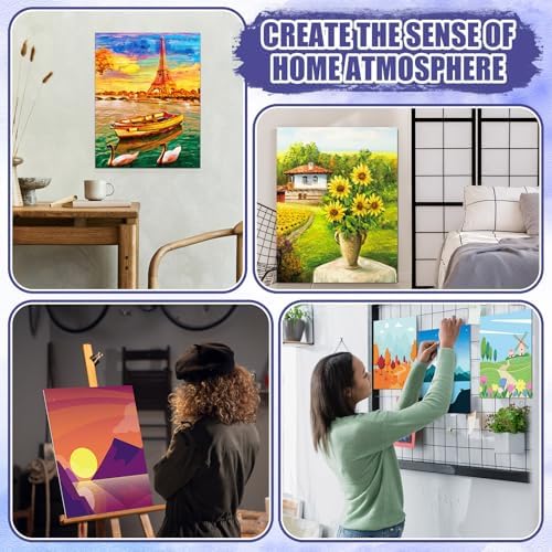 Sherr 140 Pcs 20 Set Pre Drawn Canvas Painting Kit, Sceneries