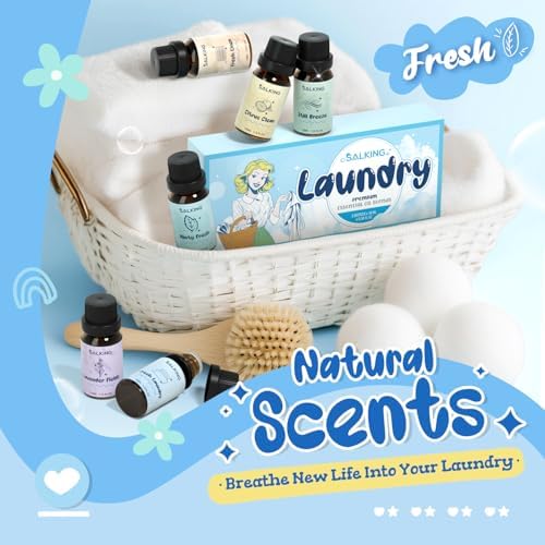 SALKING Laundry Fragrance Oils, Premium Essential Oil for Diffuser for Home