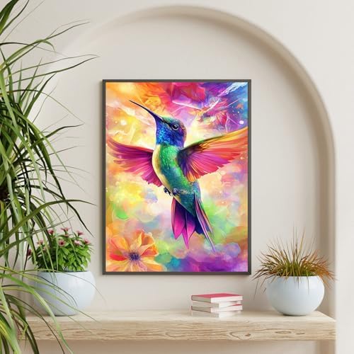 Diamond Art Kits for Adults & Beginners, Hummingbird Diamond Painting Kit