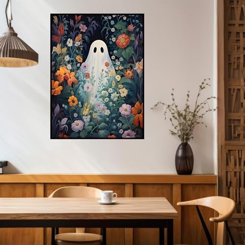 Benjenes 3PCS Halloween Diamond Art Kits for Adults Ghost Diamond Painting