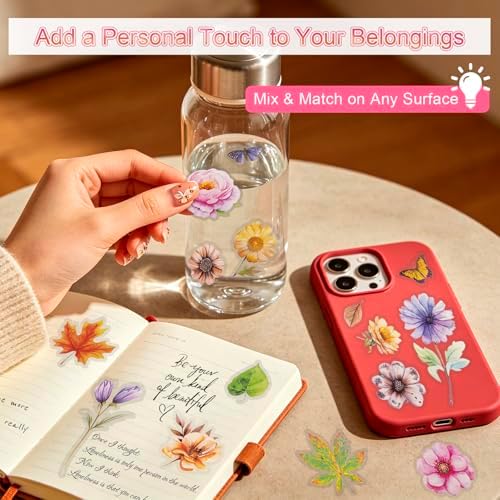 660+ Natural Flower Stickers for Scrapbooking