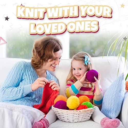 TYH Supplies BCK Collection Acrylic Yarn, 10 DK Light Worsted Mini Skeins for Crocheting & Knitting, Soft Craft Yarn for Amigurumi, Beginners, Small Projects, Curated Multicolor Assortment