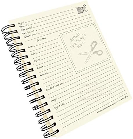 Write it Down series by Journals Unlimited, Guided Journal, Yarn It!, Knitting & Crochet Journal, Full-size 7.5"x 9", Kraft Hard Cover, Made in USA
