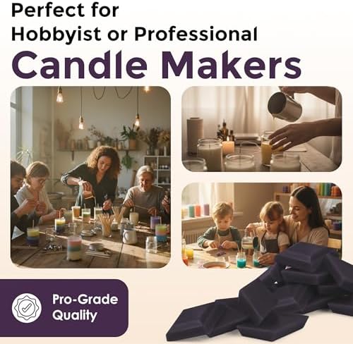 Purple Candle Dye Chips, Soy & Paraffin Candle Making, 10 Pack