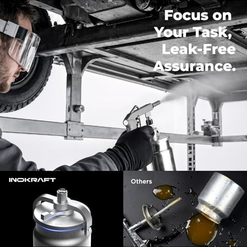 InoKraft Undercoating Spray Gun, for Truck Bed Liner Coating, Rubberized Undercoat, Rust Proofing (Basic Model)