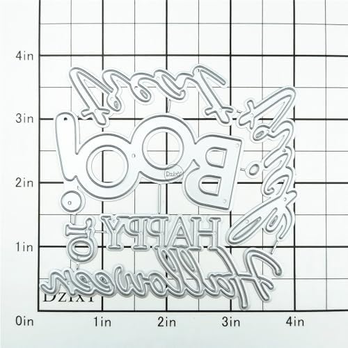 Halloween Words Boo Trick or Treat Metal Cutting Dies for Card Making