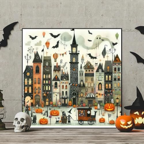 Halloween Diamond Art Kits for Adults,Diamond Painting Kits for Beginner 5D