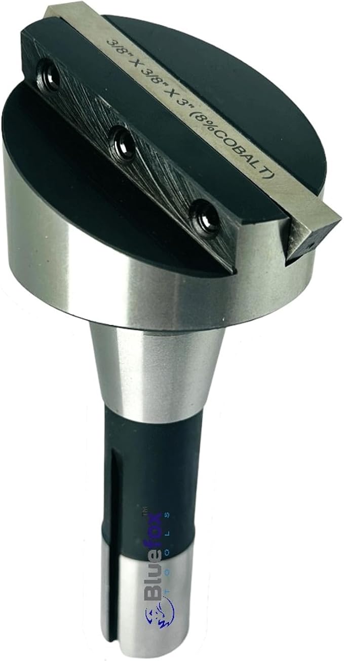 NEW 2-1/2" Inches Head Diameter Fly Cutter R8 Shank Milling Machine | 3/8“ Toolbit (8% Cobalt) Square HSS Tool Bit | Hardened Steel