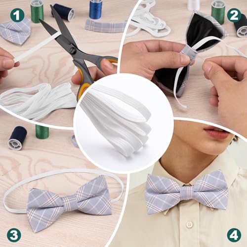 Airisoer Elastic Bands for Sewing 1/4 Inch x 32 Yards, White