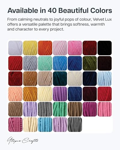 Velvet Lux Chenille Super Soft Chunky Yarn for Knitting and Crochet 2X 100g / 3.52oz (Pink Swan, 2 Pack)