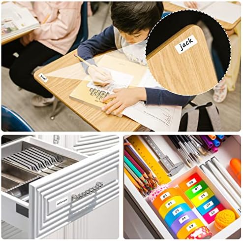 1680 Pcs Matte White Labels Blank Stickers Small Sticky Labels Removable Price Tags Labels Stickers for Jars Boxes Envelopes File Folders School Office Home (10 X 20 mm)
