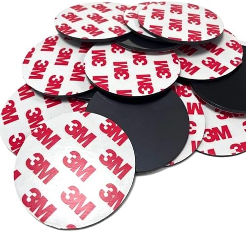 18Pack, 3 inch Big Round Magnets with Adhesive Backing, Flexible Large Circle Magnetic Pad Strong Sticky for DIY Crafts Projects Whiteboard, Fridge, Organization