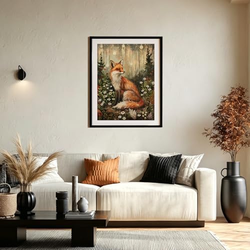 XTCIXAL Diamond Art Kits for Adults, Fox Diamond Painting, 12x16 Inch