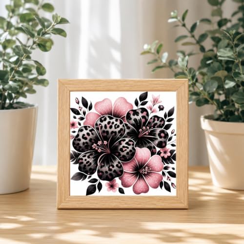 DOTSTART Leopard Flowers Diamond Art Kits for Adults, Full Round Gem Art