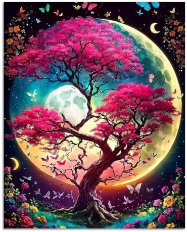Paint by Numbers kit for Adults Tree of Life,Paint by Numbers 16x20 inch