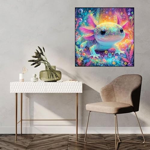 Lophomie Diamond Art Kits for Adults Axolotl Diamond Painting Kits 14x14 in