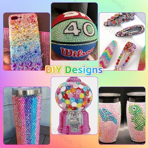 20000Pcs Color Resin Jelly Rhinestones for Bedazzling, 4mm Gems Crafts