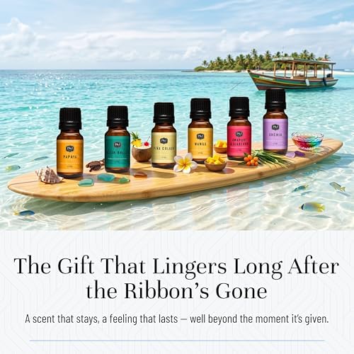 P&J Trading Fragrance Oil Caribbean Set | Pina Colada, Awapuhi Seaberry, Papaya, Mango, Ocean Breeze, Orchid Candle Scents for Candle Making, Freshie Scent, Soap Making Supplies, Diffuser Oil Scents