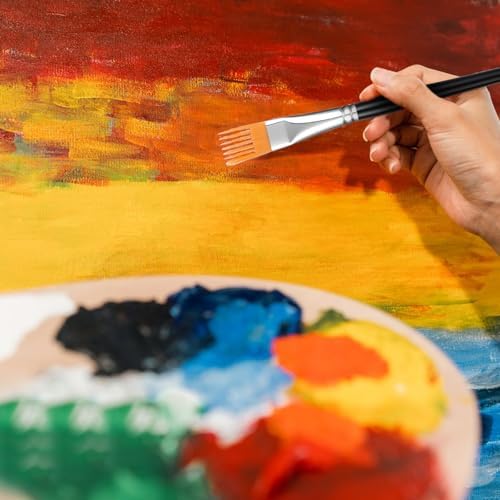 4Pcs Grainer Brush, Professional Artist Paintbrushes for Acrylic Painting