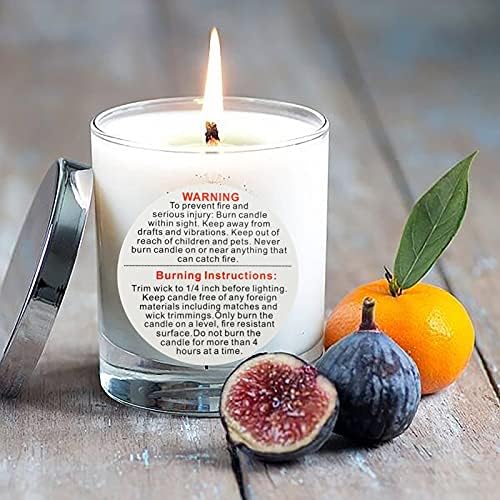 FuraHa 720 Pieces Warning Labels 2 Inch Jar Container Stickers Safety Stickers Decal for Candle Making DIY Jars and Tins