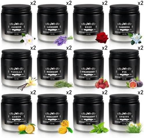Scented Candles Set - 24 Pack Black&White Men Candles for Home Scented, 3.5 oz, Aromatherapy Soy Candle Gifts Set for Men, Birthday, Valentine, Anniversary, June Holiday Present for Him, Dad, Husband
