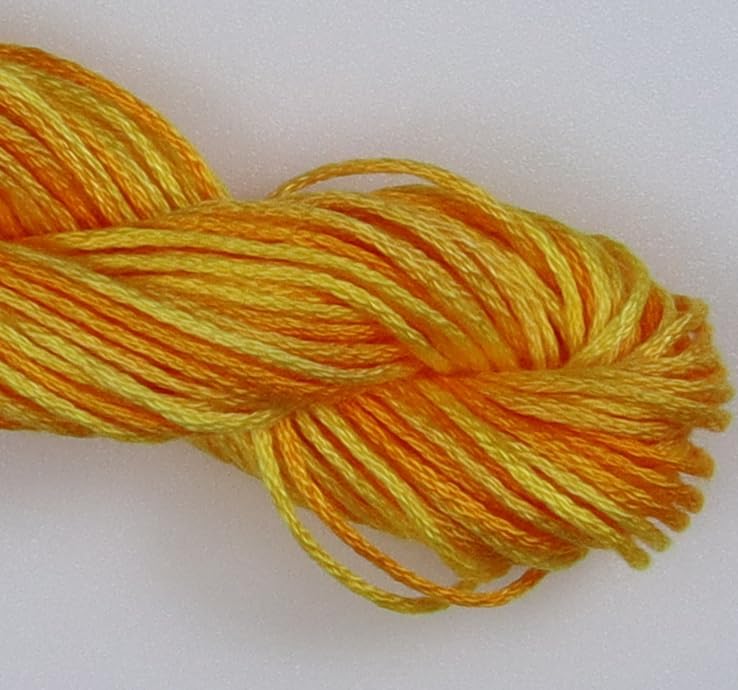 KCS Big skeins of 25 Meters Size 25 Color Variegated Cross Stitch Stranded Threads,6 skeins,90