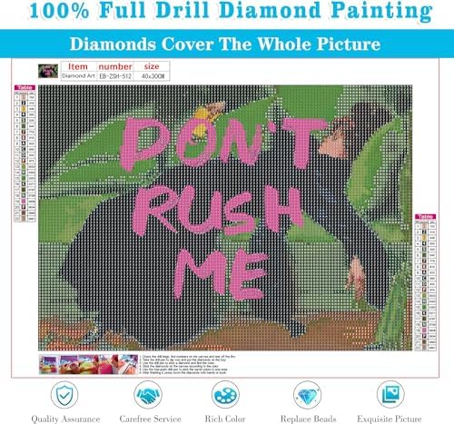 EIBEILI Diamond Art Kit for Adult-Don't Rush ME Diamond Painting Wall Decor