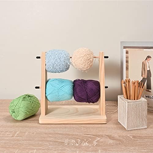 Sparkle Race Wooden Crochet Yarn Holder, Knitting & Crochet Supplies