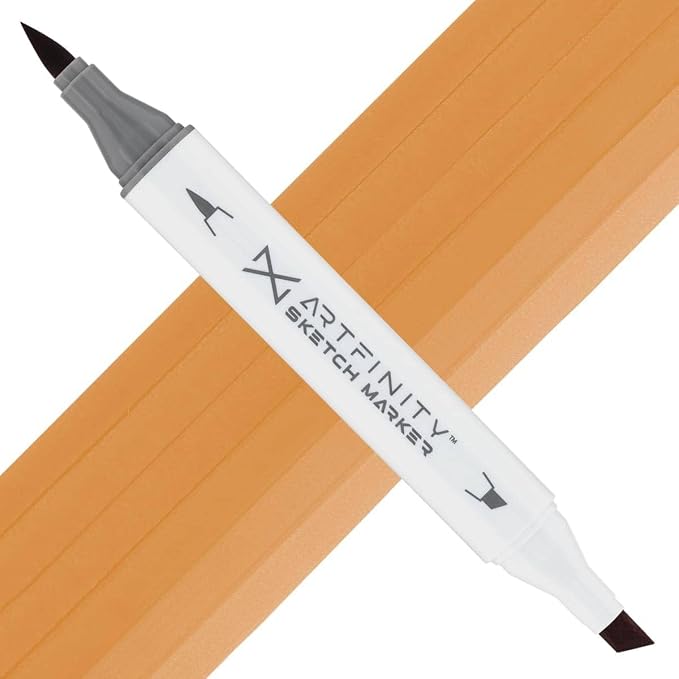 Artfinity Sketch Markers - Cappuccino YR6-5, Vibrant, Professional, Dye-Based Alcohol Markers for Artists, Drawing, Travel, & More