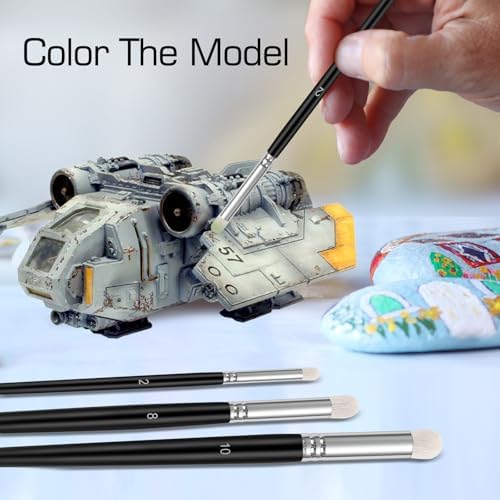 Dry Brush Set, 6 Different Sizes