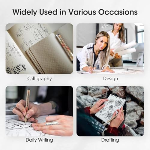 GETHPEN Micro Fineliner Pens, Waterproof Archival Black Ink, 3 Sizes