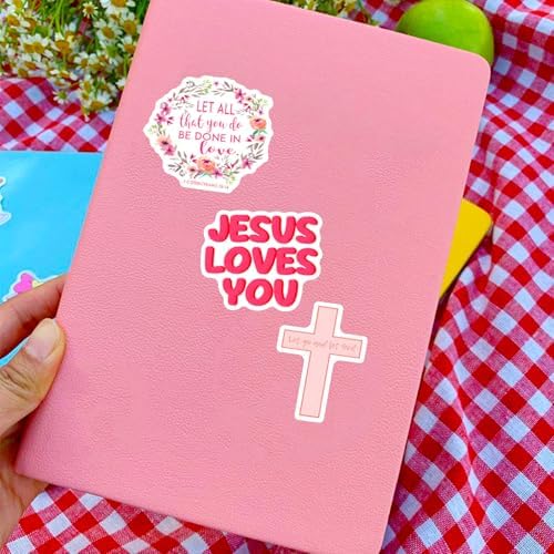 100 PCS Bible Verse Stickers, Jesus Scripture Stickers, Bible Journaling Supplies, Christian Sticker for Water Bottles, Christian Sticker Gifts for Adults and Teens